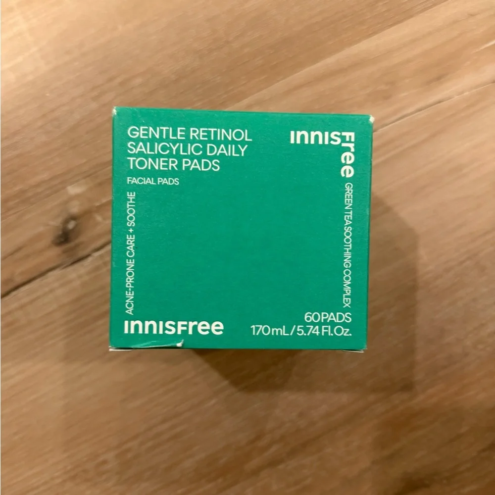 NEW Innisfree Gentle Retinol Salicylic Daily Toner Pads
